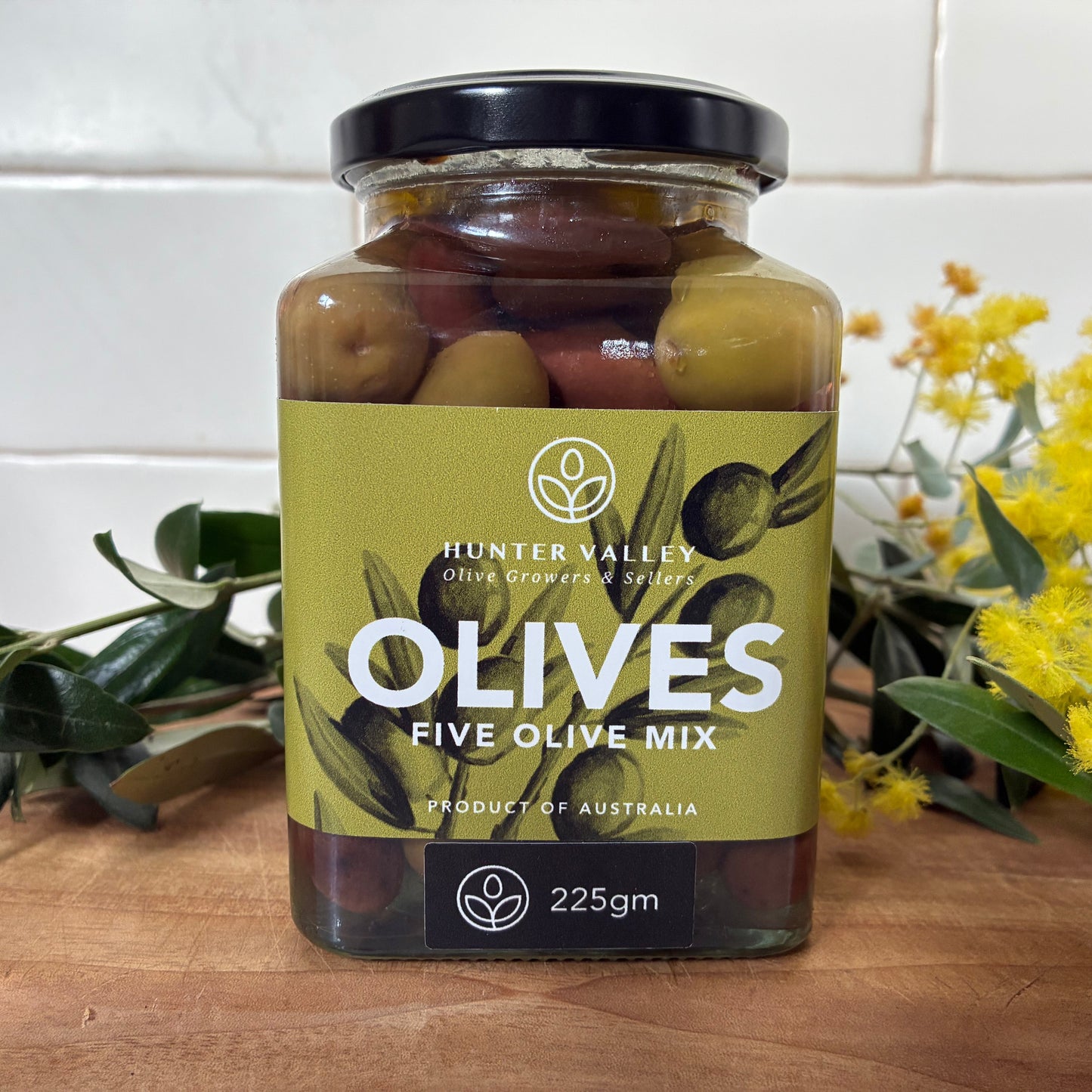 Hunter Valley Olives – Five Olive Mix (225g)