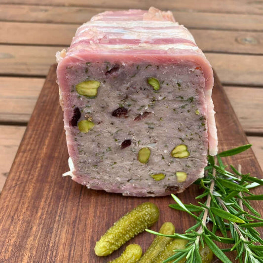 Turkey Pork and Cranberry Pistachio  Terrine - 180g-650g-1.3kg