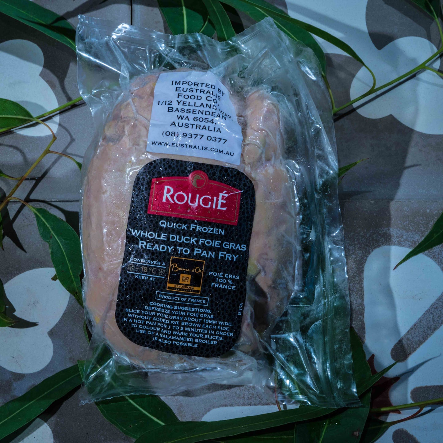 whole lobe of Foie Gras semi-cooked