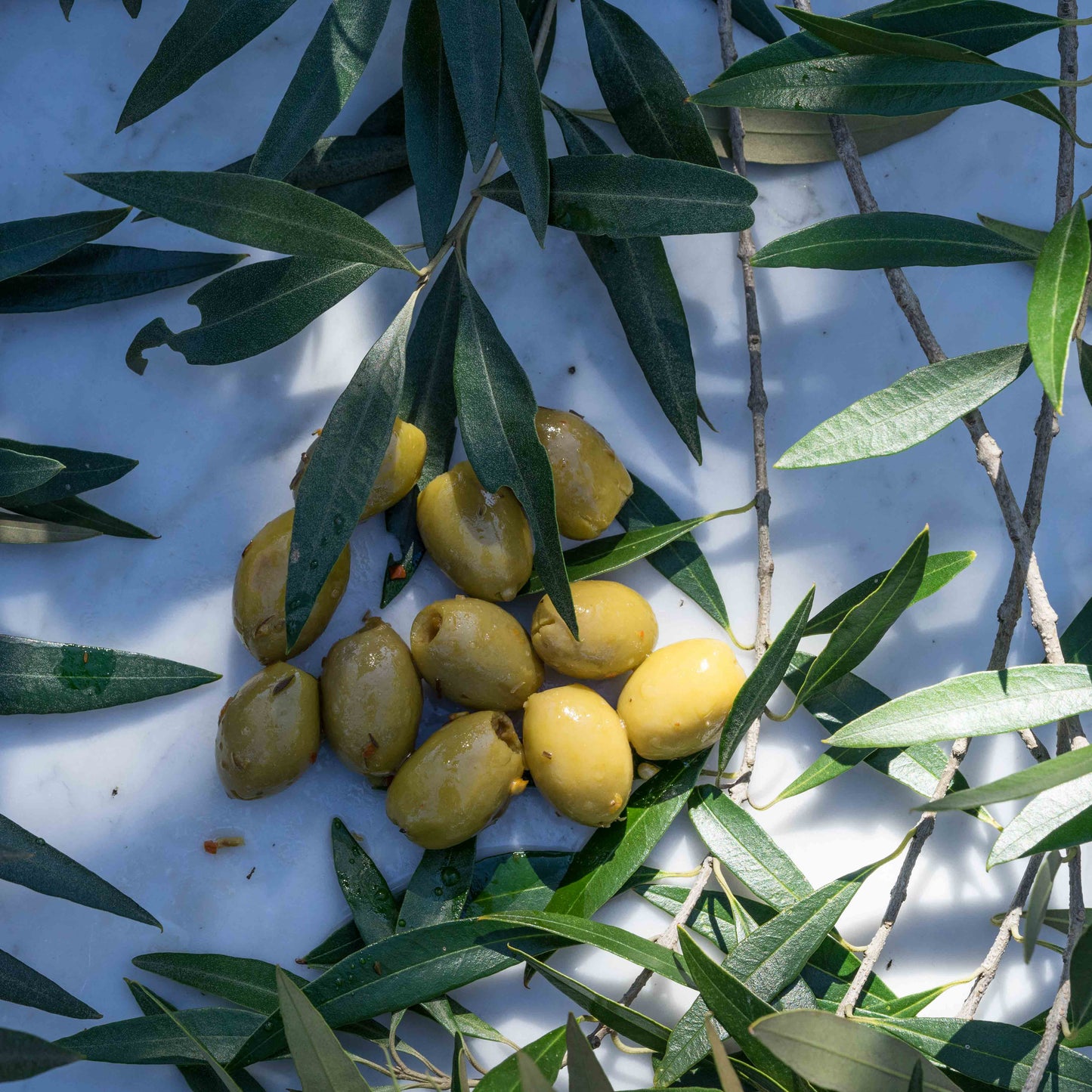 Green Olives with Chili-1kg