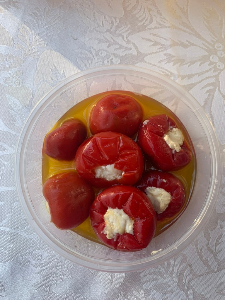 Roasted Red Peppers with cheese