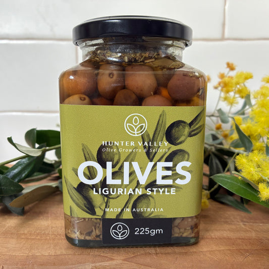 Hunter Valley Olives – Ligurian Style (225g)