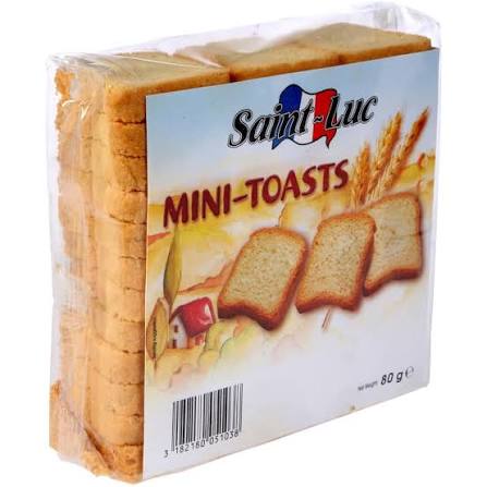 Saint-Luc Mini Toasts – Premium French Canapé Bases (80g)