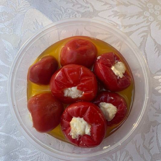 Roasted Red Peppers with cheese