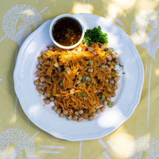 Chickpea Salad served