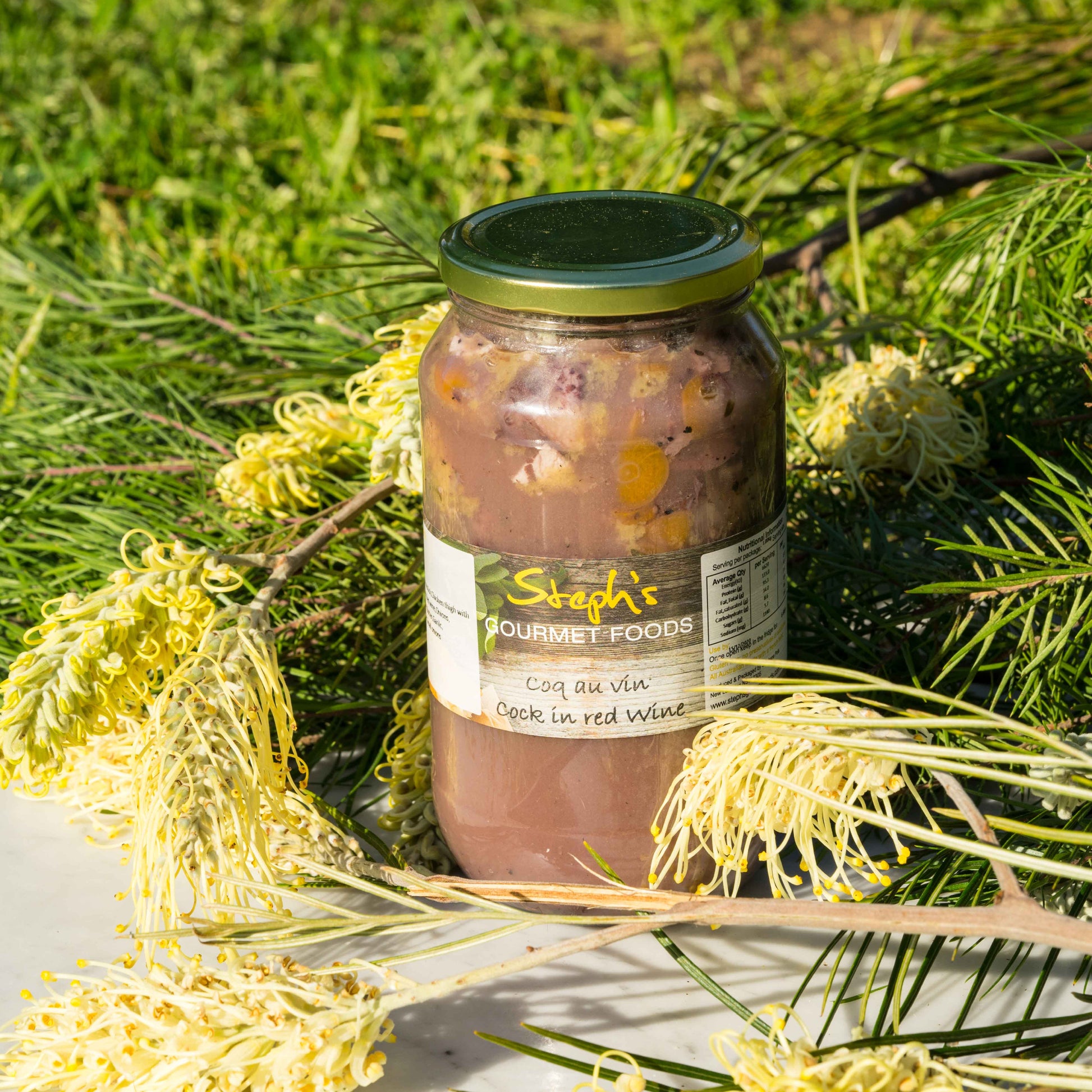 1kg of Coq Au Vin in a jar