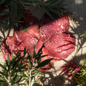 Beef Bresaola Sliced. Grazing platter