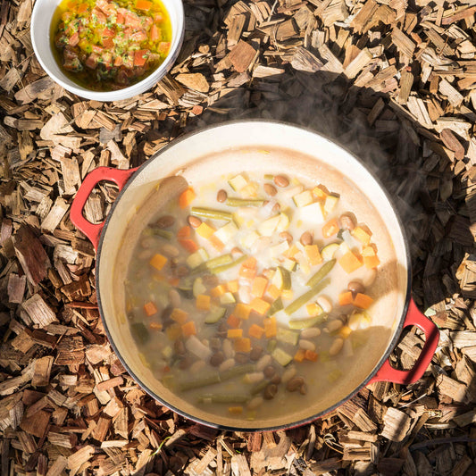 Vegetable, Basil and Garlic Soup (Soupe au Pistou)