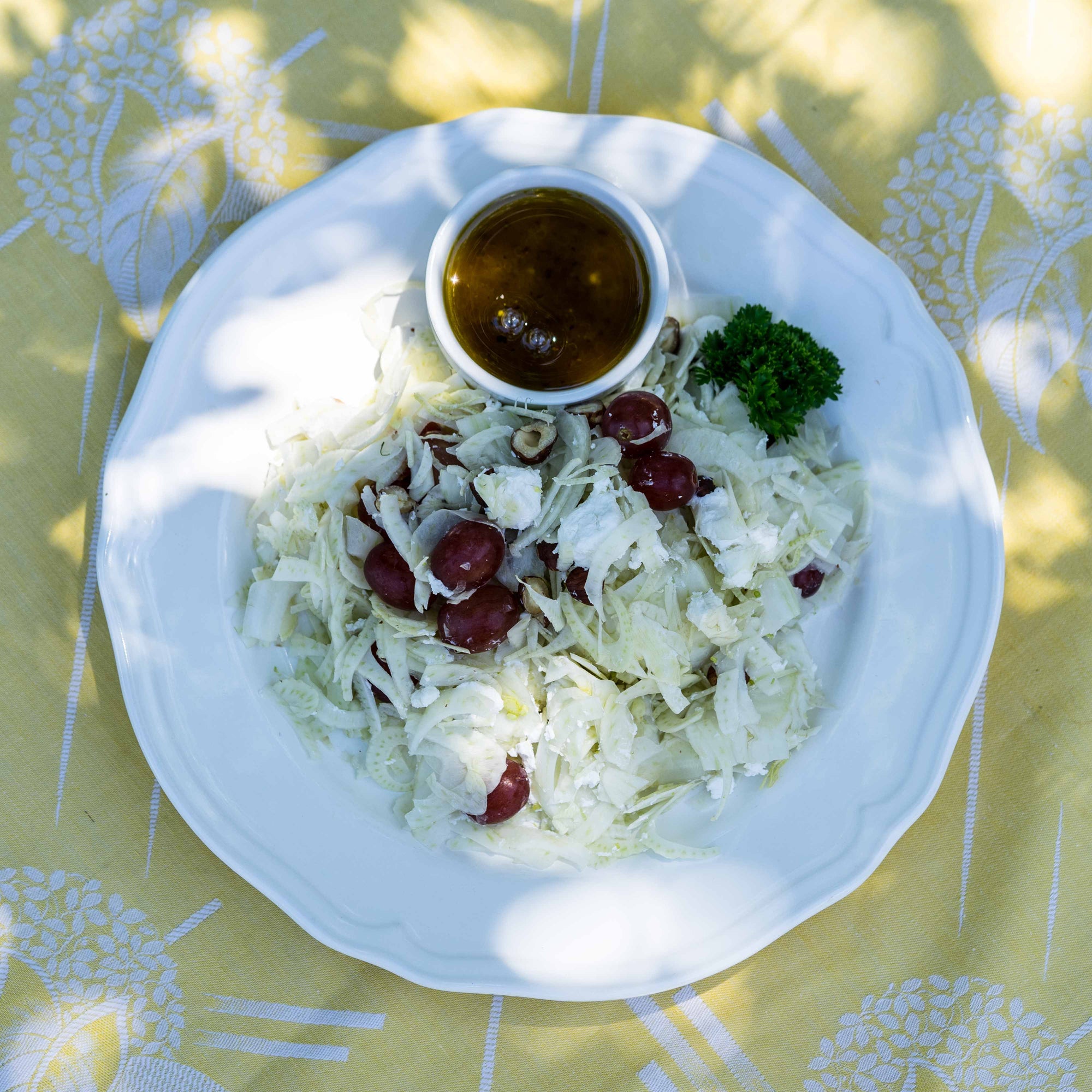 Fennel Salad served on a plate