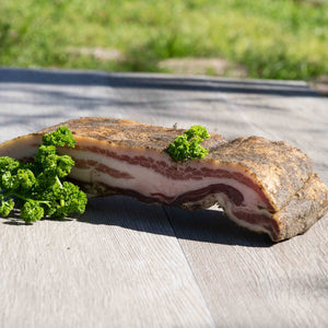 Pancetta with Black Pepper Dusted - Cured & Aged Pork Belly